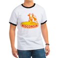 thumbnail image 1 of CafePress - Vintage Wisconsin Cheese T Shirt - 100% Cotton Ringed T-Shirt, 1 of 4