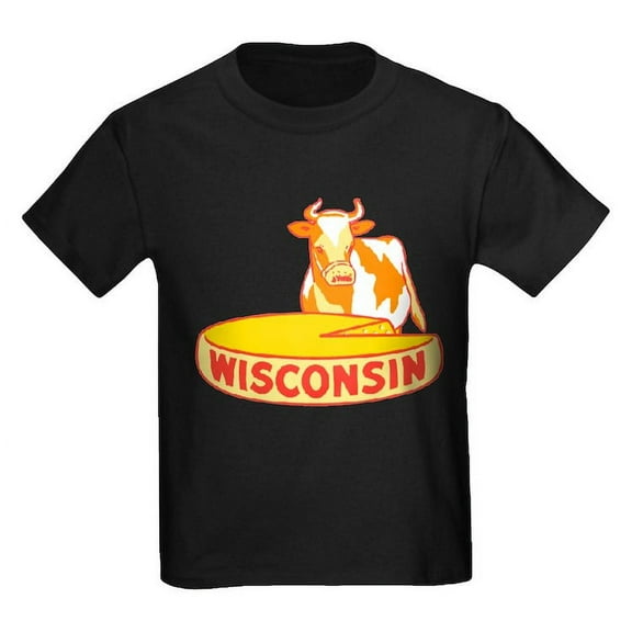 CafePress - Vintage Wisconsin Cheese T Shirt - Dark T-Shirt Kids XS-XL