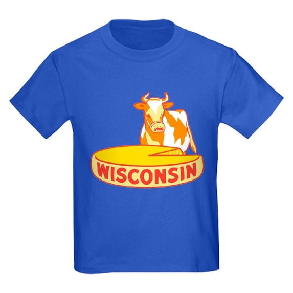 CafePress - Vintage Wisconsin Cheese T Shirt - Dark T-Shirt Kids XS-XL