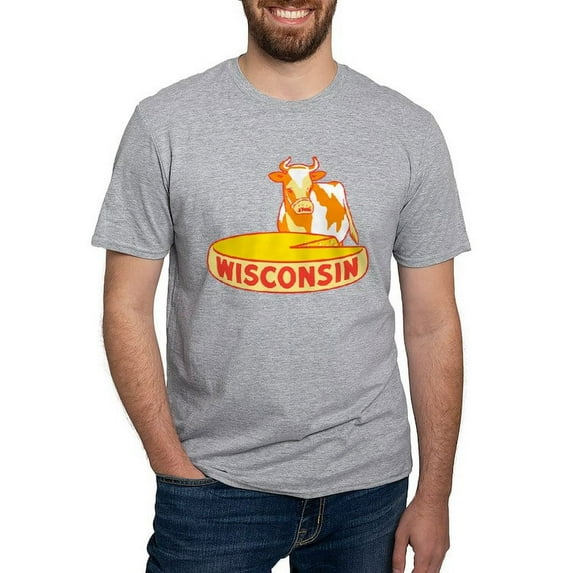 CafePress - Vintage Wisconsin Cheese T Shirt - Fitted T-Shirt, Vintage Fit Soft Cotton Tee