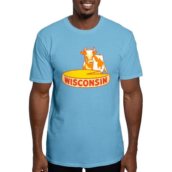CafePress - Vintage Wisconsin Cheese T Shirt - Fitted T-Shirt, Vintage Fit Soft Cotton Tee