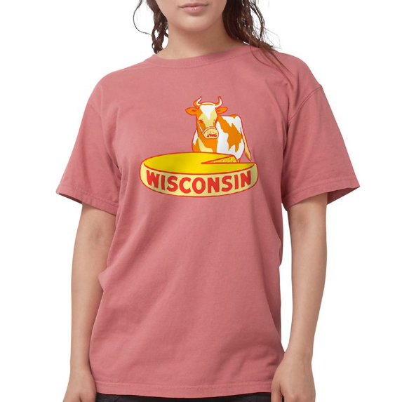 CafePress - Vintage Wisconsin Cheese T Shirt - Womens Comfort Colors® Shirt