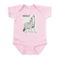 thumbnail image 1 of CafePress - Vintage Wolf Infant Bodysuit - Baby Light Bodysuit, Size Newborn - 24 Months, 1 of 4