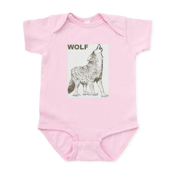 CafePress - Vintage Wolf Infant Bodysuit - Baby Light Bodysuit, Size Newborn - 24 Months