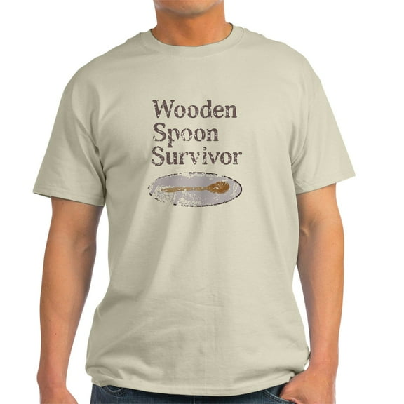 CafePress - Vintage Wooden Spoon Survivor T Shirt - Men's Classic Graphic T-Shirt