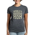 thumbnail image 1 of CafePress - Vintage World's Okayest Mom Women's Dark T Shirt - Women's Traditional Fit Dark T-Shirt, 1 of 4