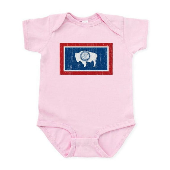 CafePress - Vintage Wyoming Infant Bodysuit - Baby Light Bodysuit, Size Newborn - 24 Months