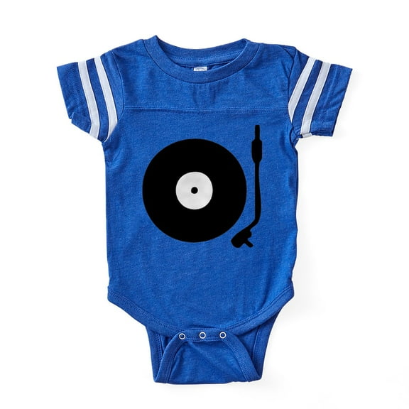 CafePress - Vinyl Record Turntable - Cute Infant Baby Football Bodysuit