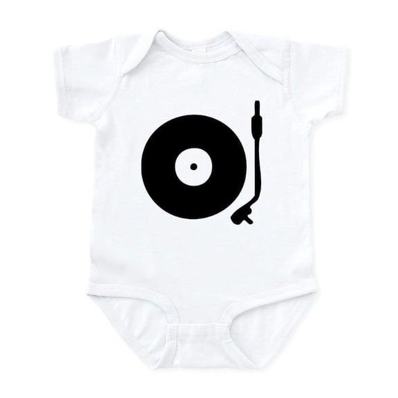 CafePress - Vinyl Turntable 1 Infant Bodysuit - Baby Light Bodysuit, Size Newborn - 24 Months