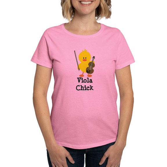 CafePress - Viola Chick Women's Dark T Shirt - Women's Traditional Fit Dark T-Shirt