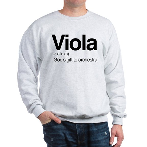 CafePress - Viola Definition Sweatshirt - Crew Neck Sweatshirt