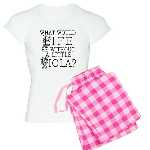 CafePress - Viola Music Quote - Women's Light Pajamas