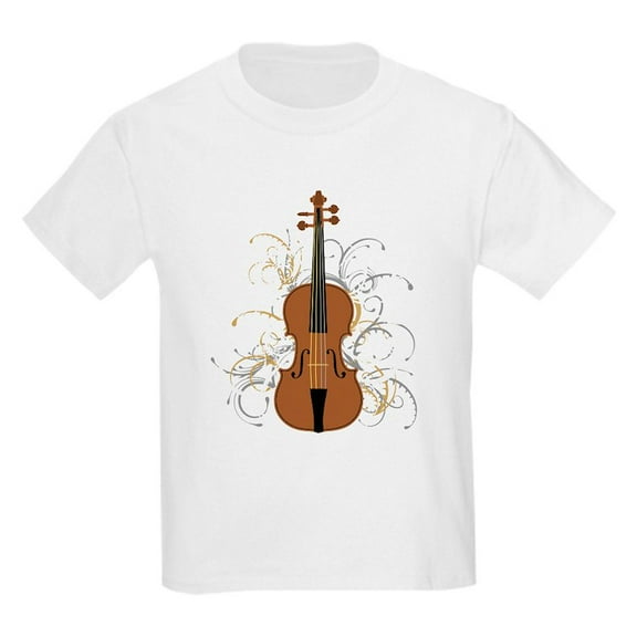 CafePress - Violin Kids Dark T Shirt - Light T-Shirt Kids XS-XL