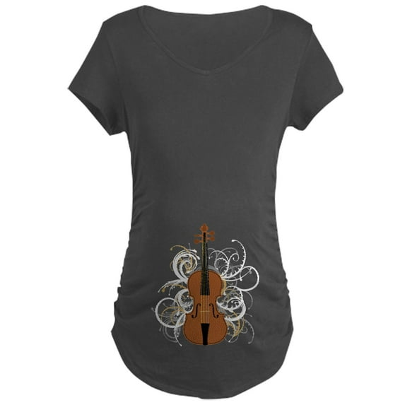CafePress - Violin Maternity Dark T Shirt - Maternity Dark T-Shirt