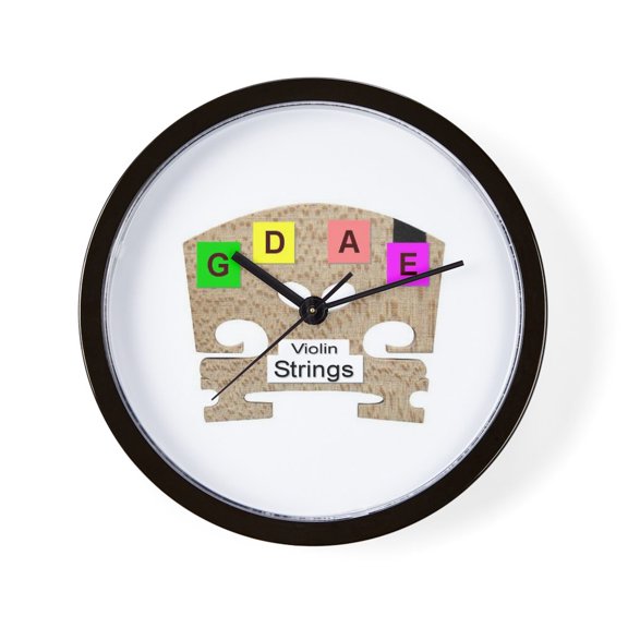 CafePress - Violin Or Fiddle Strings - 10" Quartz Analog Battery-Powered Modern Wall Clock, Unique