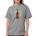 thumbnail image 1 of CafePress - Violin Swirls (For Dar Womens Comfort Colors Shirt - Womens Comfort Colors® Shirt, 1 of 4
