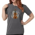 thumbnail image 1 of CafePress - Violin Swirls (For Dar Womens Comfort Colors Shirt - Womens Comfort Colors® Shirt, 1 of 4