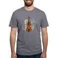 thumbnail image 1 of CafePress - Violin Swirls (For Dark Col Mens Tri Blend T Shirt - Mens Tri-blend T-Shirt, 1 of 4