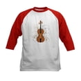 thumbnail image 1 of CafePress - Violin Swirls (For Dark Colours) Baseball Jersey - Kids Cotton Baseball Jersey, 3/4 Sleeve Shirt, 1 of 4