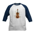thumbnail image 1 of CafePress - Violin Swirls (For Dark Colours) Baseball Jersey - Kids Cotton Baseball Jersey, 3/4 Sleeve Shirt, 1 of 4