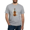 thumbnail image 1 of CafePress - Violin Swirls (For Dark Colours) Fitted T Shirt - Fitted T-Shirt, Vintage Fit Soft Cotton Tee, 1 of 4