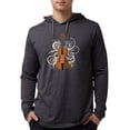 thumbnail image 1 of CafePress - Violin Swirls (For Dark Colours) - Mens Hooded Shirt, 1 of 3