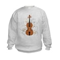 thumbnail image 1 of CafePress - Violin Swirls (For Dark Colours) Sweatshirt - Kids Sweatshirt, Youth Crew Neck Sweatshirt, 1 of 4