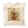 thumbnail image 1 of CafePress - Violin Swirls Tote Bag - Unisex Canvas Tote Bag, Beige, 1-Piece, 1 of 6
