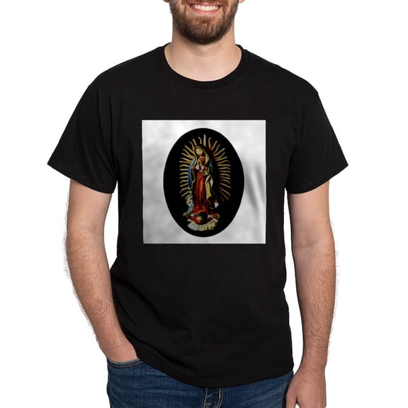 CafePress - Virgen De Guadalupe Ash Grey T Shirt - Men's Classic Graphic Cotton T-Shirt