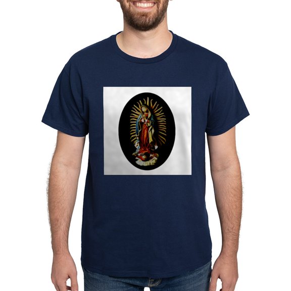 CafePress - Virgen De Guadalupe Ash Grey T Shirt - Men's Classic Graphic Cotton T-Shirt