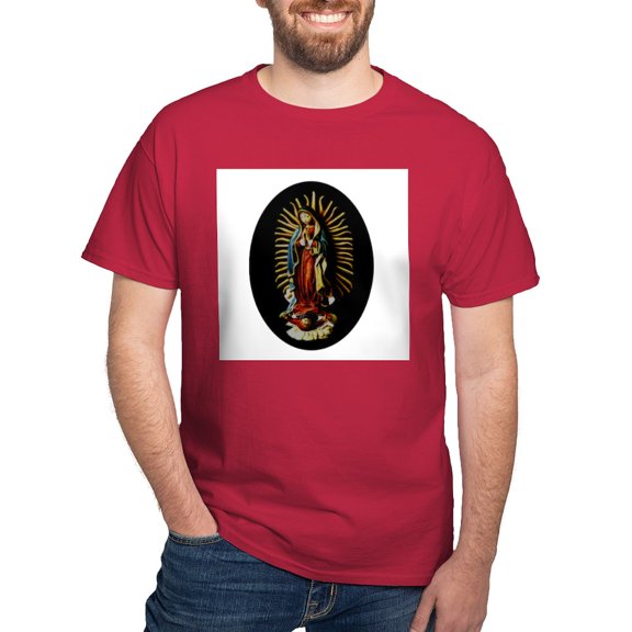 CafePress - Virgen De Guadalupe Ash Grey T Shirt - Men's Classic Graphic Cotton T-Shirt