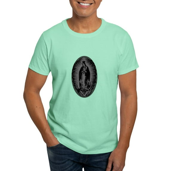 CafePress - Virgin Of Guadalupe Gray Dark T Shirt - Men's Classic Graphic Cotton T-Shirt