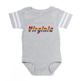 thumbnail image 1 of CafePress - Virginia Rbw Txt - Cute Infant Baby Football Bodysuit, 1 of 3