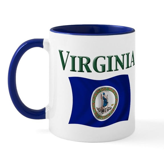 CafePress - Virginia State Flag Mug - 11 oz Ceramic Mug - Novelty Coffee Tea Cup