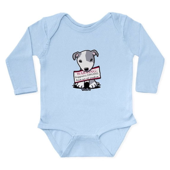 CafePress - Vital Signs: HAPPINESS Long Sleeve Infant Bodysuit - Long Sleeve Cotton Baby Bodysuit