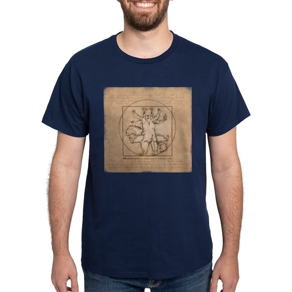 CafePress - Vitruvian Squirrel T Shirt - Men's Classic Graphic Cotton T-Shirt