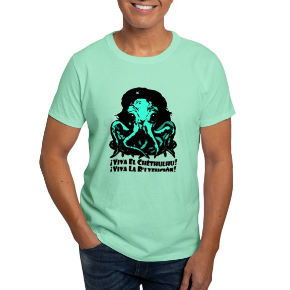 CafePress - Viva El Chethulhu Classic T Shirt - Men's Classic Graphic Cotton T-Shirt
