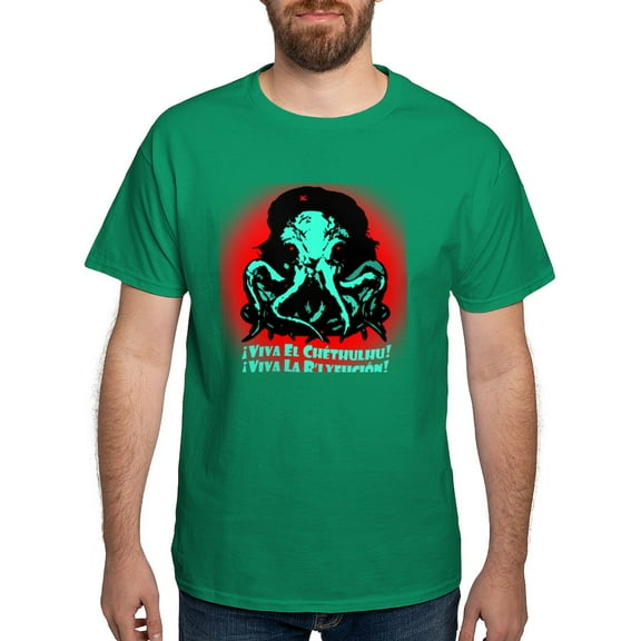 CafePress - Viva El Chethulhu Dark T Shirt - Men's Classic Graphic Cotton T-Shirt