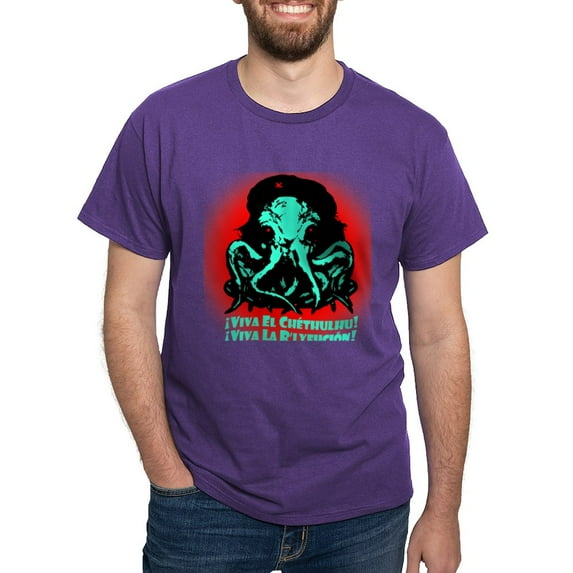 CafePress - Viva El Chethulhu Dark T Shirt - Men's Classic Graphic Cotton T-Shirt