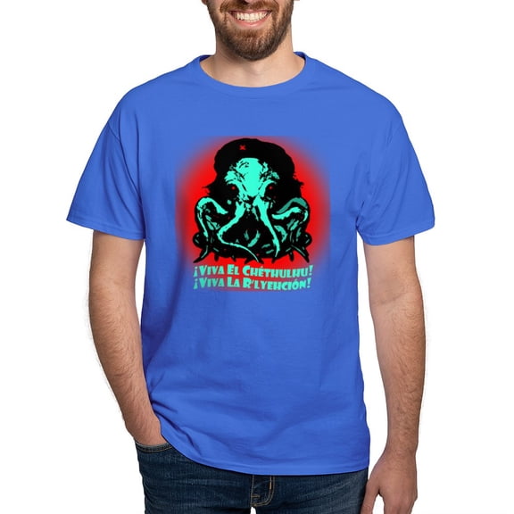 CafePress - Viva El Chethulhu Dark T Shirt - Men's Classic Graphic Cotton T-Shirt