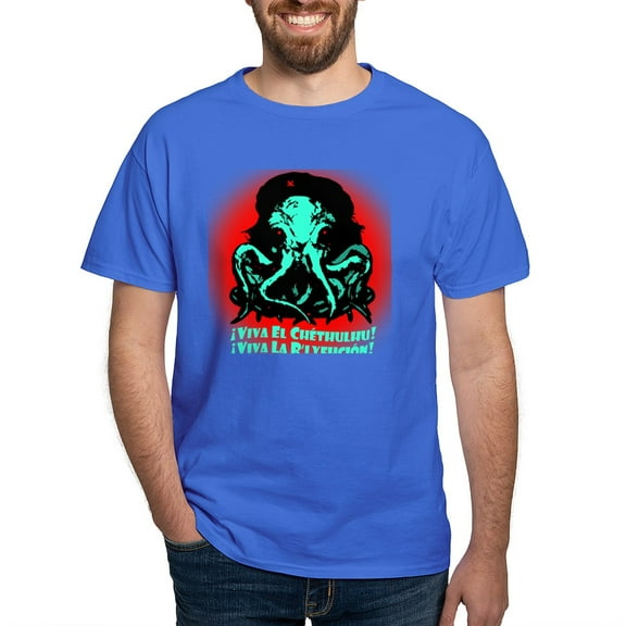 CafePress - Viva El Chethulhu Dark T Shirt - Men's Classic Graphic Cotton T-Shirt