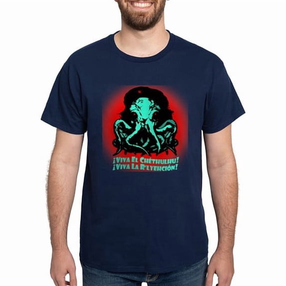 CafePress - Viva El Chethulhu Dark T Shirt - Men's Classic Cotton T-Shirts