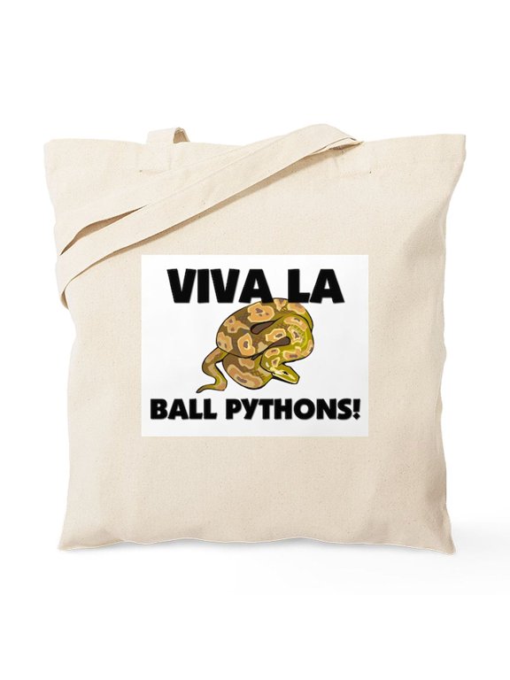 - Viva La Ball Pythons Tote Bag - Unisex Canvas Tote Bag, Beige, 1-Piece