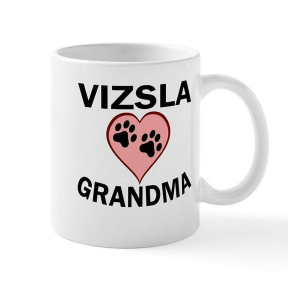 CafePress - Vizsla Grandma Mugs - 11 oz Ceramic Mug - Novelty Coffee Tea Cup