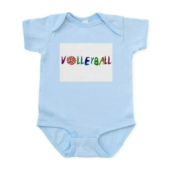 CafePress - Volleyball 2 Infant Bodysuit - Baby Light Bodysuit, Size Newborn - 24 Months