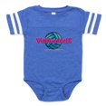 thumbnail image 1 of CafePress - Volleyball - Cute Infant Baby Football Bodysuit, 1 of 3