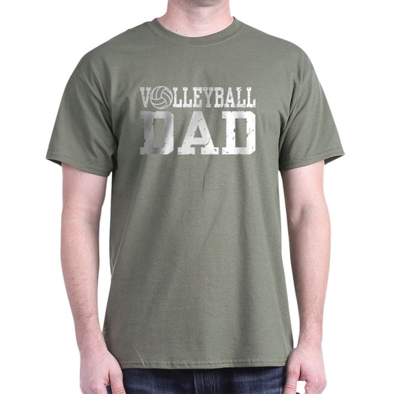 CafePress - Volleyball Dad Dark T Shirt - Men's Classic Graphic Cotton T-Shirt