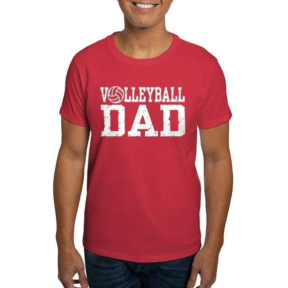 CafePress - Volleyball Dad Dark T Shirt - Men's Classic Graphic Cotton T-Shirt
