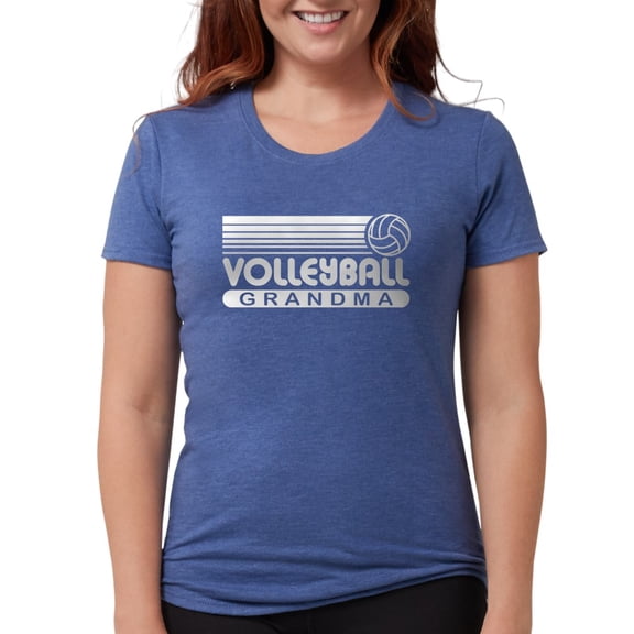 CafePress - Volleyball Grandma Women's Dark T Shirt - Womens Tri-blend T-Shirt