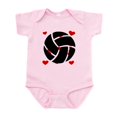 thumbnail image 1 of CafePress - Volleyball Hearts Body Suit - Baby Light Bodysuit, Size Newborn - 24 Months, 1 of 4